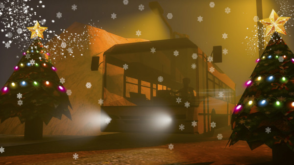 诞节雪地巴士模拟器